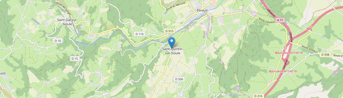 Saint-Quintin-sur-Sioule - Carte