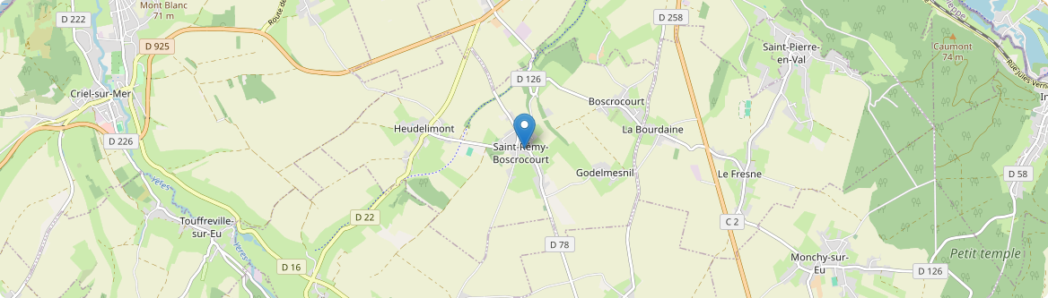 Saint-Rémy-Boscrocourt - Carte