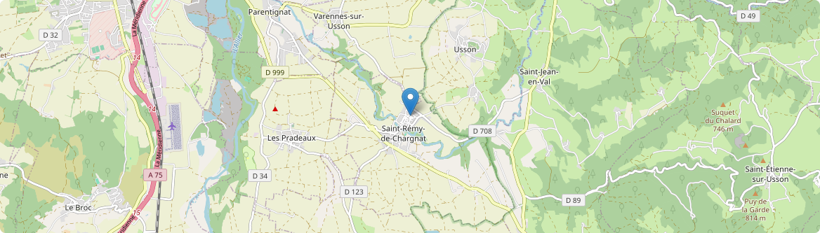 Saint-Rémy-de-Chargnat - Carte