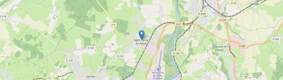 Saint-Rémy-en-Rollat - Carte