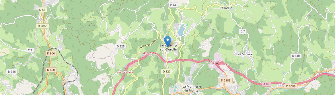 Saint-Rémy-sur-Durolle - Carte