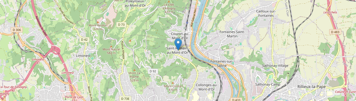 Saint-Romain-au-Mont-d'Or - Carte