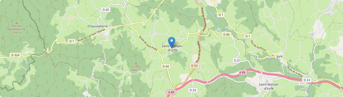 Saint-Romain-d'Urfé - Carte
