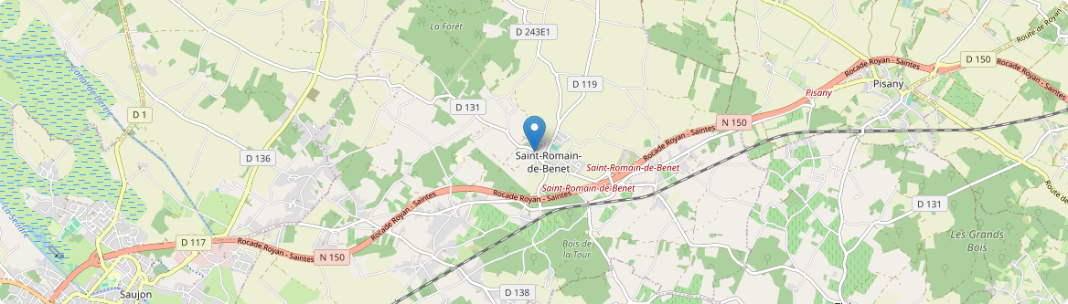 Saint-Romain-de-Benet - Carte