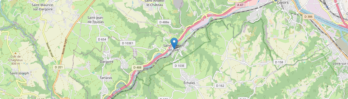 Saint-Romain-en-Gier - Carte