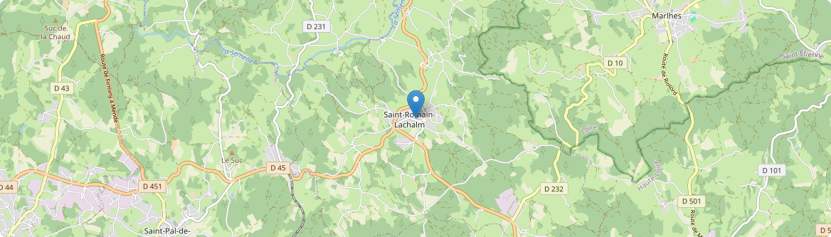 Saint-Romain-Lachalm - Carte
