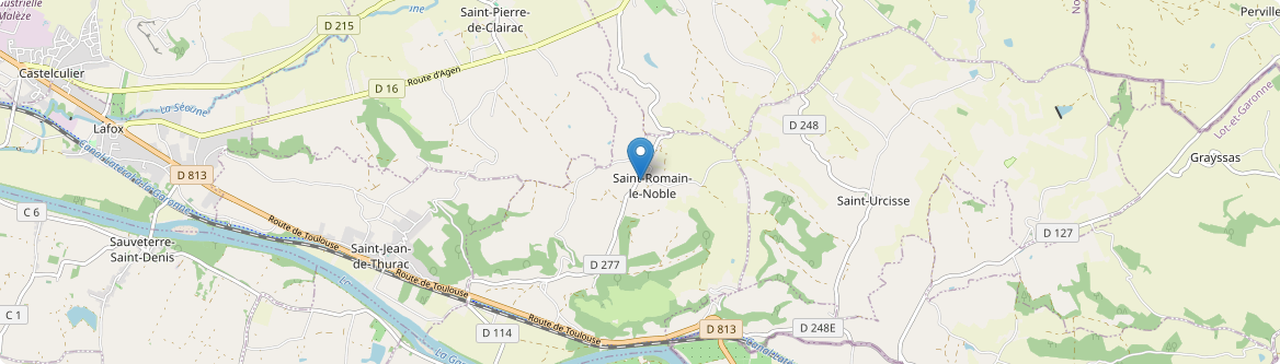 Saint-Romain-le-Noble - Carte
