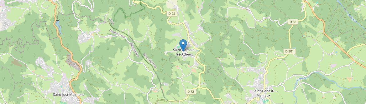 Saint-Romain-les-Atheux - Carte