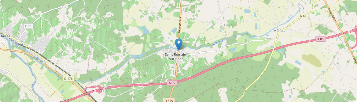 Saint-Romain-sur-Cher - Carte