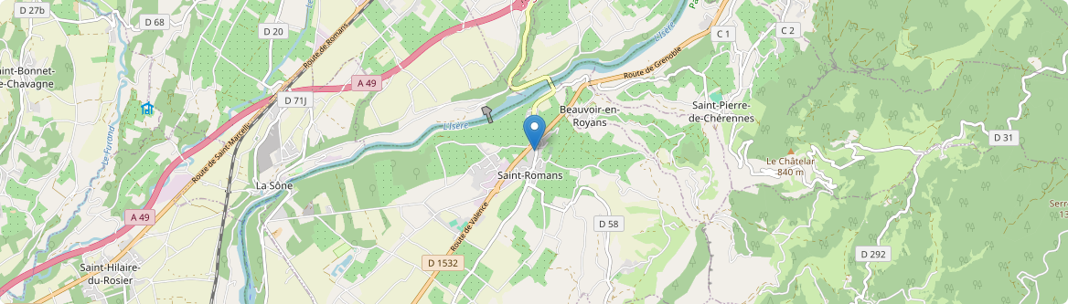 Saint-Romans - Carte