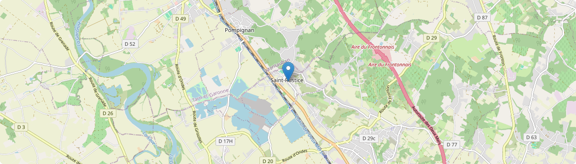 Saint-Rustice - Carte
