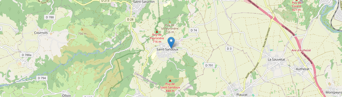 Saint-Sandoux - Carte