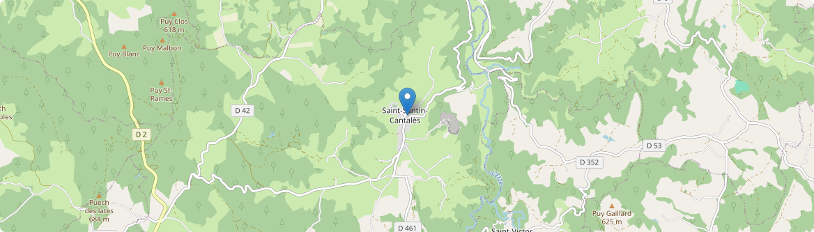 Saint-Santin-Cantalès - Carte