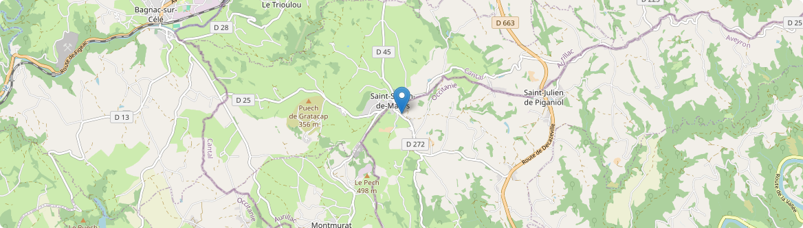 Saint-Santin - Carte
