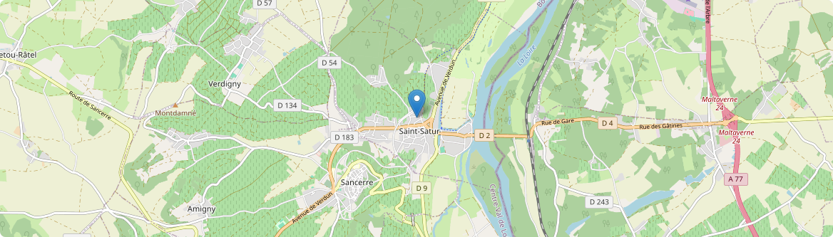 Saint-Satur - Carte