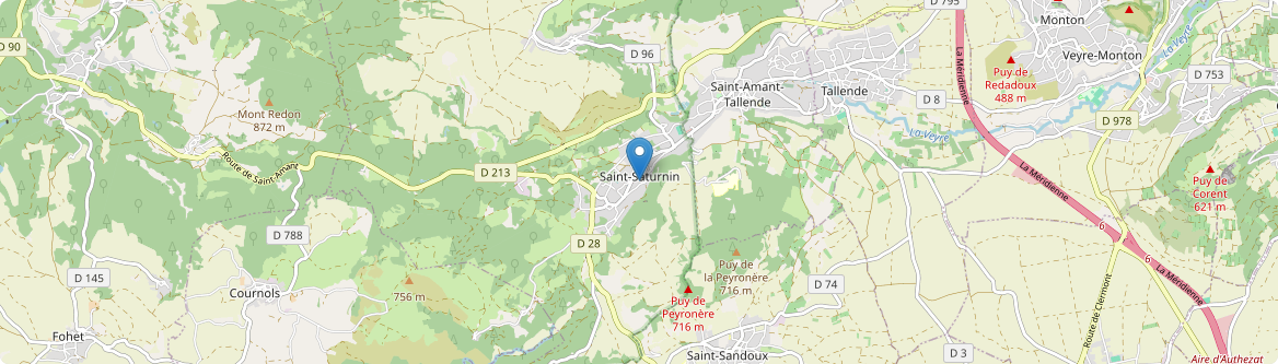 Saint-Saturnin - Carte