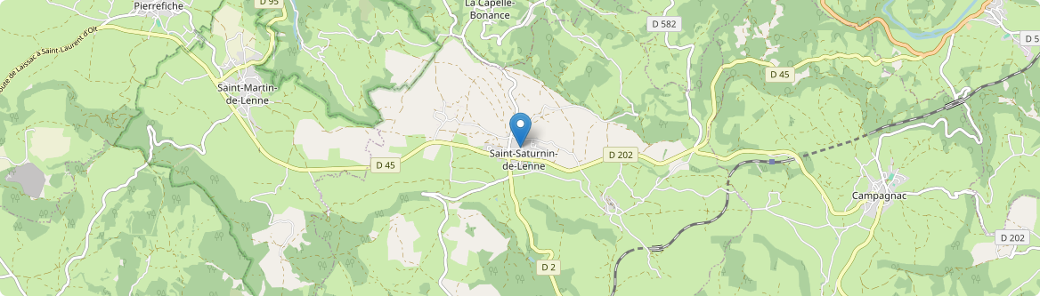 Saint-Saturnin-de-Lenne - Carte