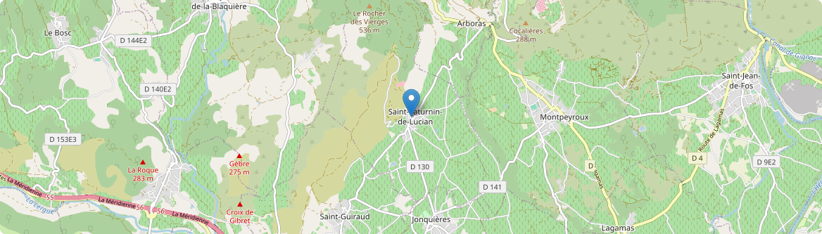Saint-Saturnin-de-Lucian - Carte