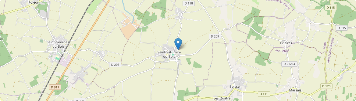 Saint-Saturnin-du-Bois - Carte