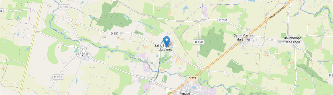 Saint-Saturnin-du-Limet - Carte