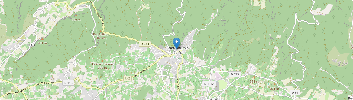 Saint-Saturnin-lès-Apt - Carte