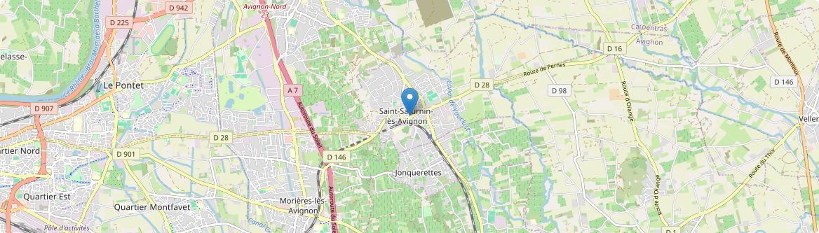Saint-Saturnin-lès-Avignon - Carte