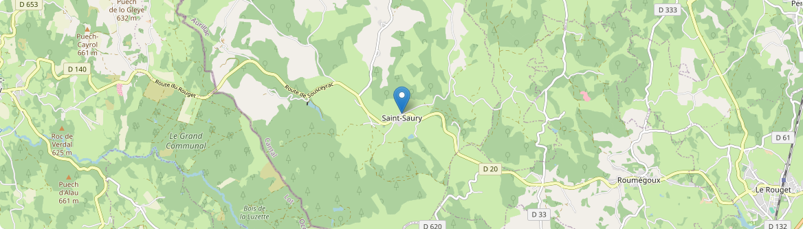 Saint-Saury - Carte