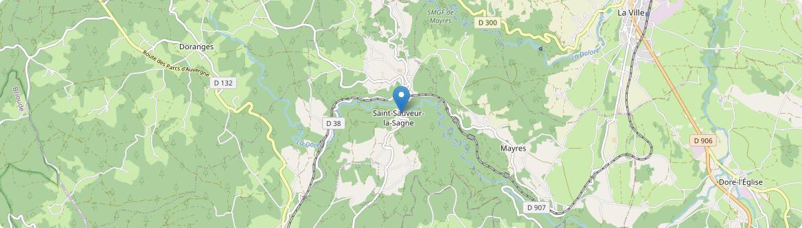 Saint-Sauveur-la-Sagne - Carte