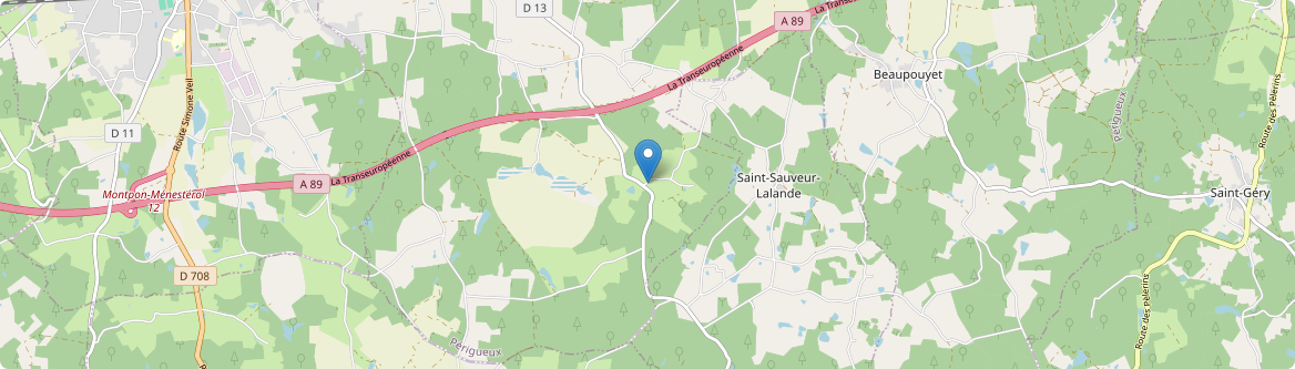 Saint-Sauveur-Lalande - Carte