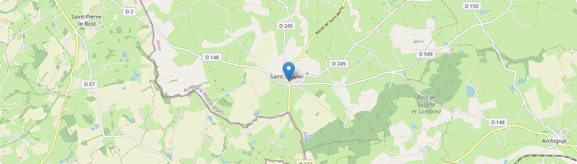 Saint-Sauvier - Carte