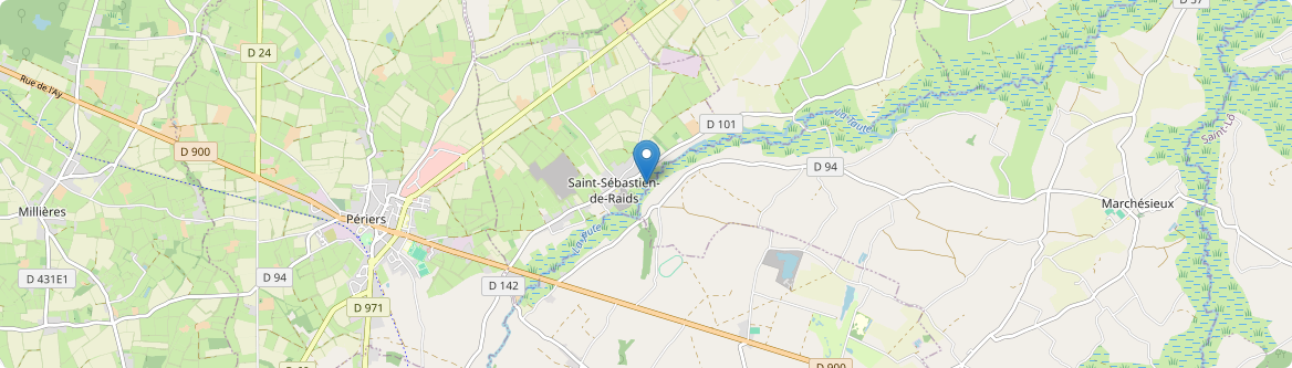 Saint-Sébastien-de-Raids - Carte