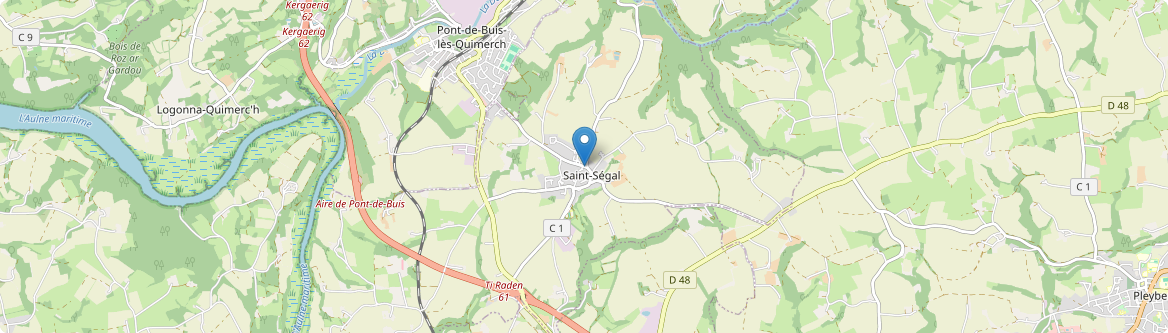 Saint-Ségal - Carte