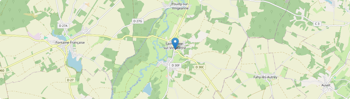 Saint-Seine-sur-Vingeanne - Carte