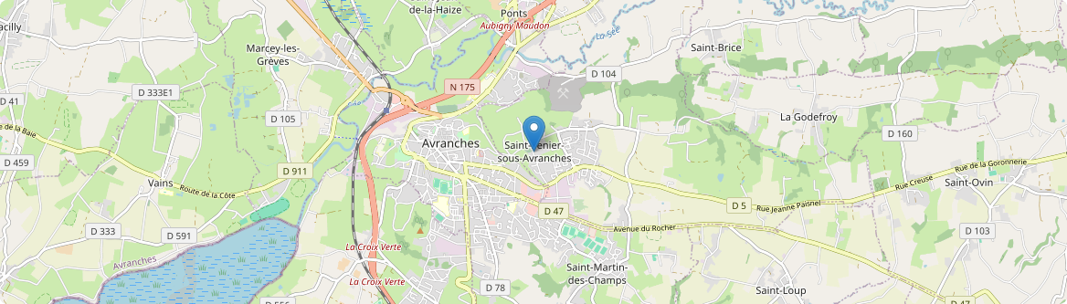 Saint-Senier-sous-Avranches - Carte