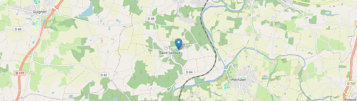Saint-Senoux - Carte
