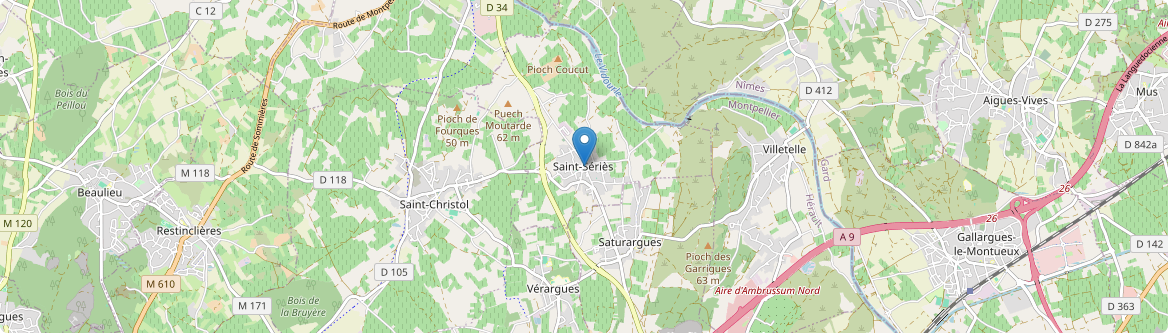 Saint-Sériès - Carte