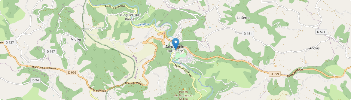 Saint-Sernin-sur-Rance - Carte