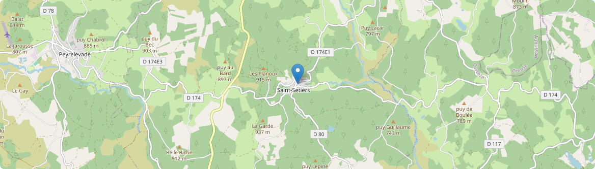 Saint-Setiers - Carte