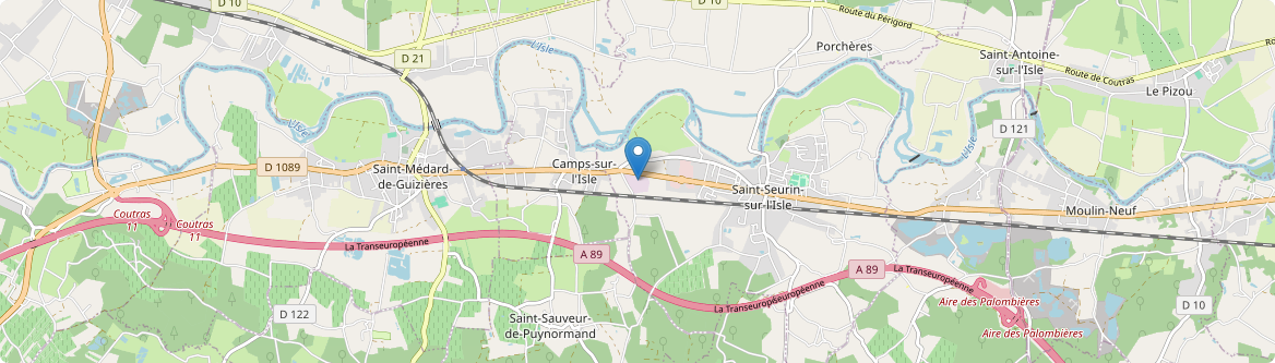 Saint-Seurin-sur-l'Isle - Carte