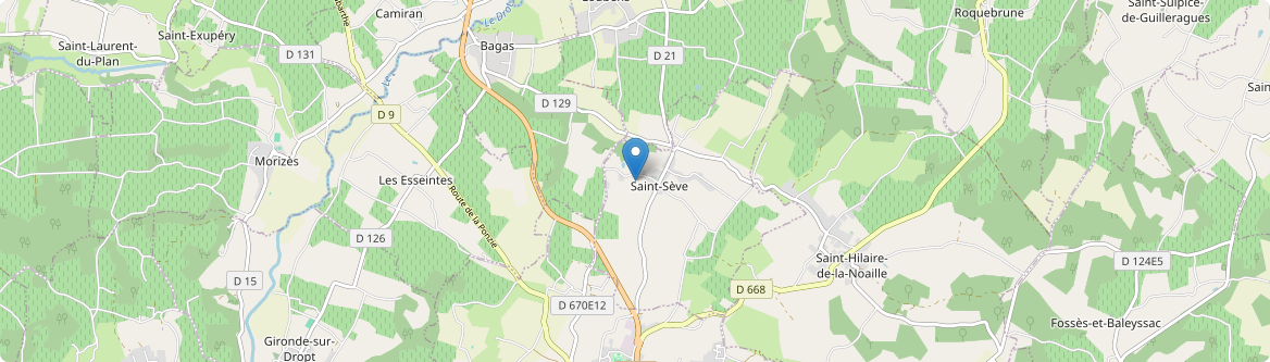 Saint-Sève - Carte