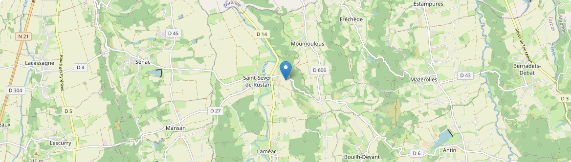 Saint-Sever-de-Rustan - Carte