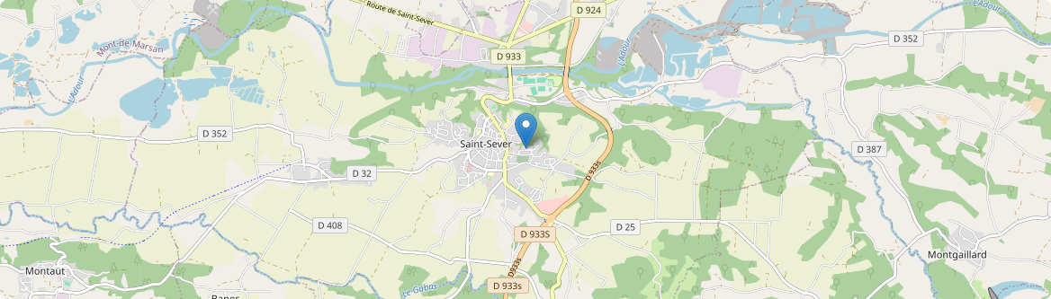 Saint-Sever - Carte