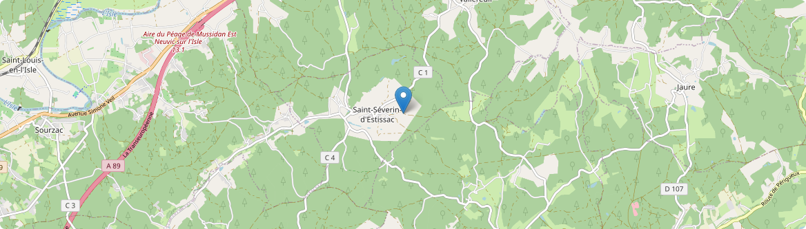 Saint-Séverin-d'Estissac - Carte