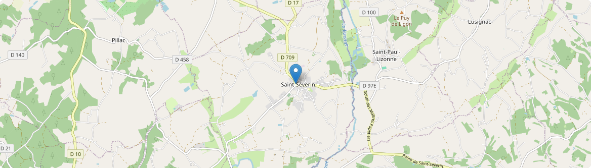 Saint-Séverin - Carte