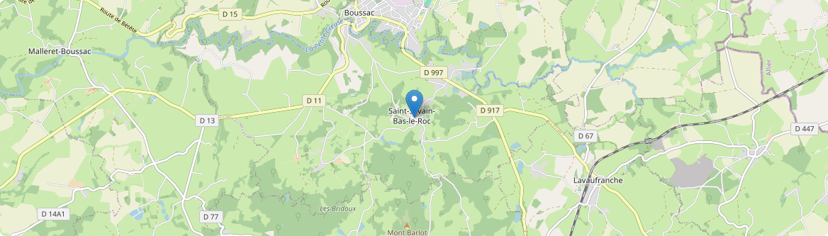 Saint-Silvain-Bas-le-Roc - Carte