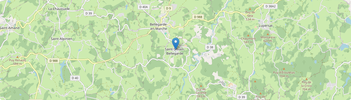 Saint-Silvain-Bellegarde - Carte