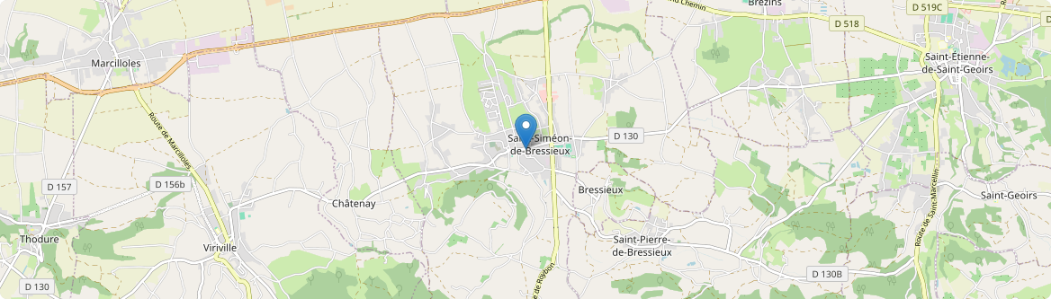 Saint-Siméon-de-Bressieux - Carte