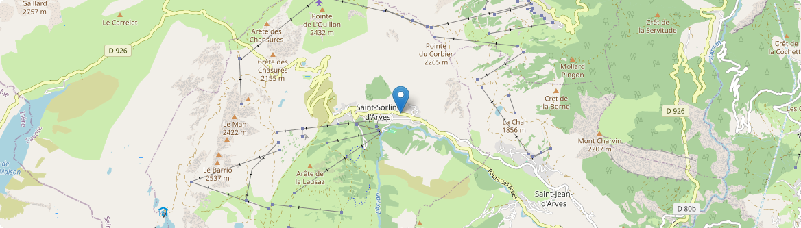 Saint-Sorlin-d'Arves - Carte
