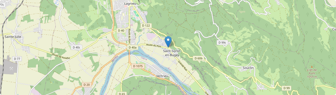 Saint-Sorlin-en-Bugey - Carte