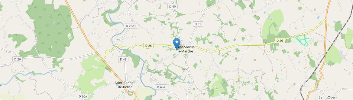 Saint-Sornin-la-Marche - Carte